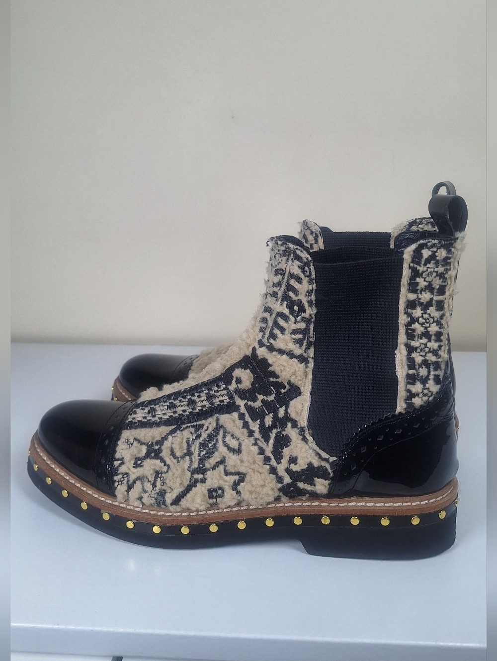 Free People Textile Atlas Chelsea Boot Size EU 38 - Picture 3 of 12